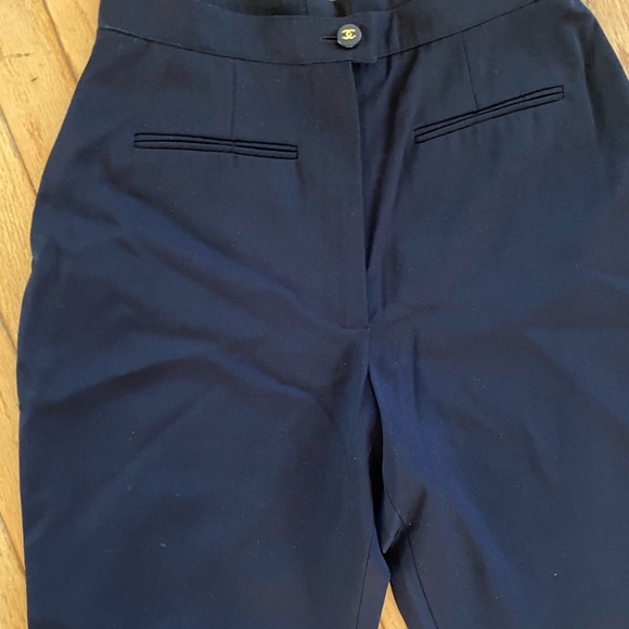 Vintage Chanel Navy Pants size 26 - Picture 5 of 6